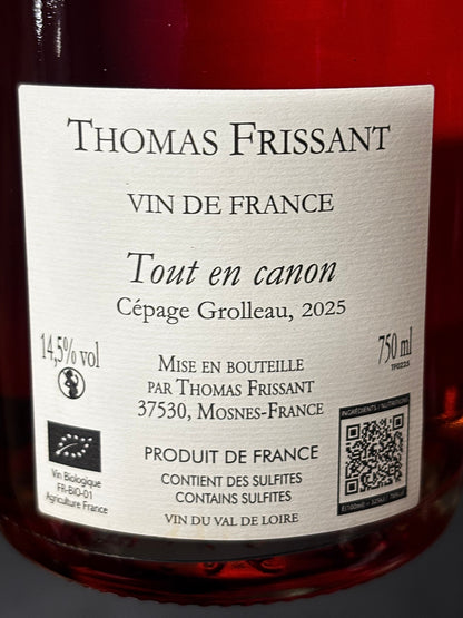 "Tout en Canon" Rosé - VdF 2025