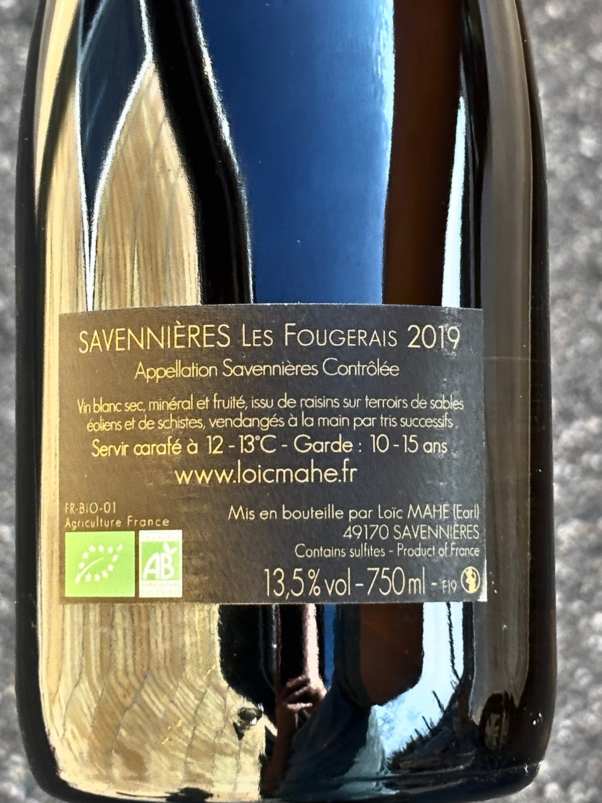 "Les Fougeraies" 2019 AOC Savennières