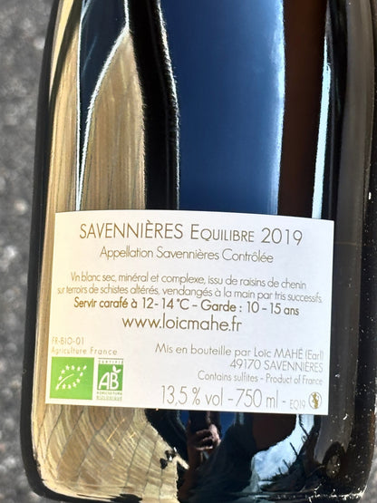 "Equilibre" 2019 AOC Savennières