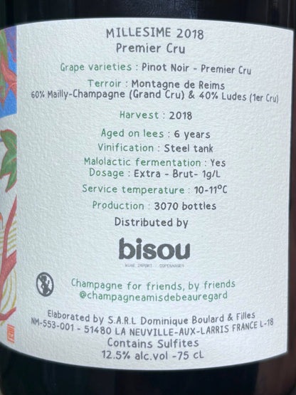 "Millésime 2018" Blanc de Noirs "Premier Cru" - Extra Brut