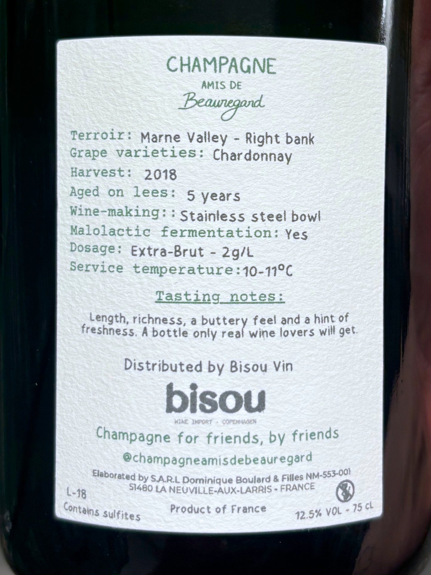 Millésime 2018 "Blanc de Blancs" - Extra Brut